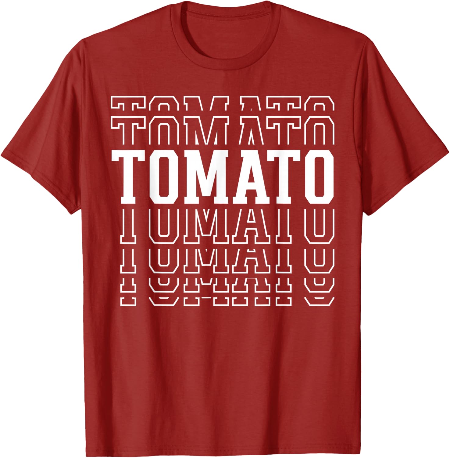 Tomato Layered Text Costume Gardener T-Shirt